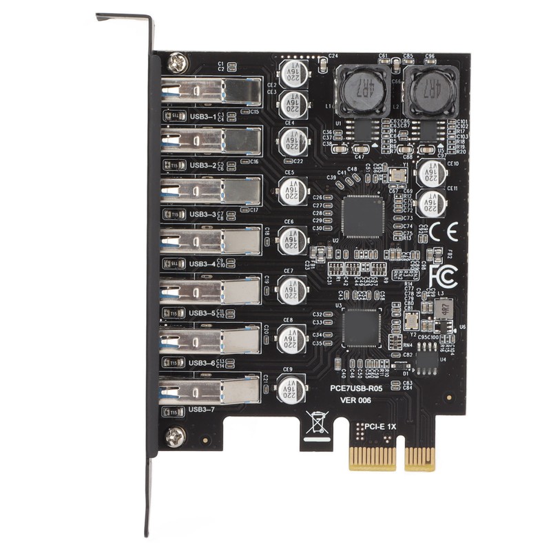7 Port PCIE Expansion Card 7 Ports USB 3.2 GEN1