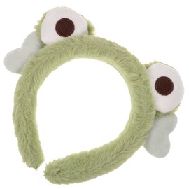 Healeved Plush Frog Hairband for Skin Care Soft Spa Headband for Washing Face Makeup Headband Women Cute Cartoon Plush Shower Hair Band Comfortable