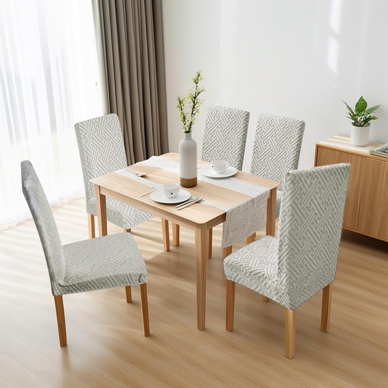 Promindflyplka Dining Room Chair Covers - Anti-Cat Scratch, Washable, Regular