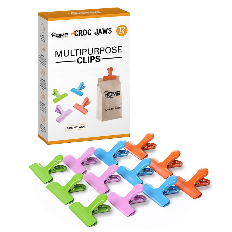 Croc Jaws Chip Clips - Non Magnetic. Stainless Steel. 3