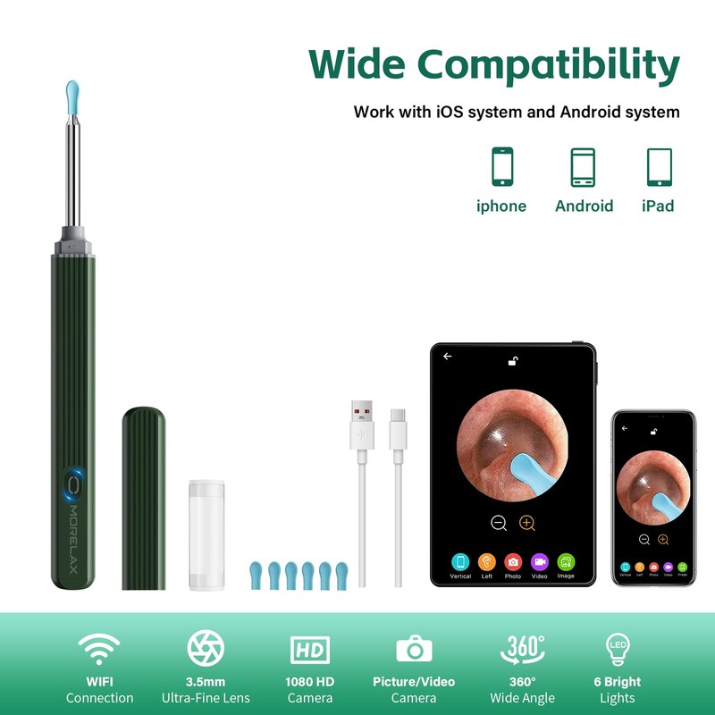 Ear Wax Removal with 8 Pcs Ear Set - Ear