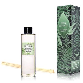 Urban Naturals Cucumber Sea Salt Reed Diffuser Oil Refill Kit | Fresh, Crisp Cucumber, Agave Leaves & Sea Salt | Essential Oil Room Scent + Replacement Reed Sticks | Made in The USA