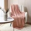CREVENT Farmhouse Waffle Knit Throw Blanket for Couch Sofa Chair
