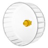 QWORK® 17cm Transparent Hamster Wheel, Silent Spinner Wheel with Double