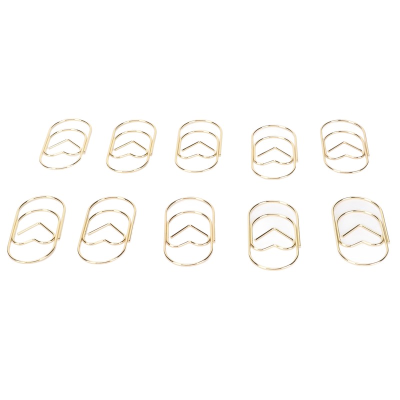 Paper Clips Prevent Slip Rust Proof Love Heart Shaped Decorative