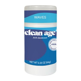 Clean Age AHA Deodorant for Teens | Aluminum-Free, Safe for Sensitive Skin | Waves Scent | 2.25 oz