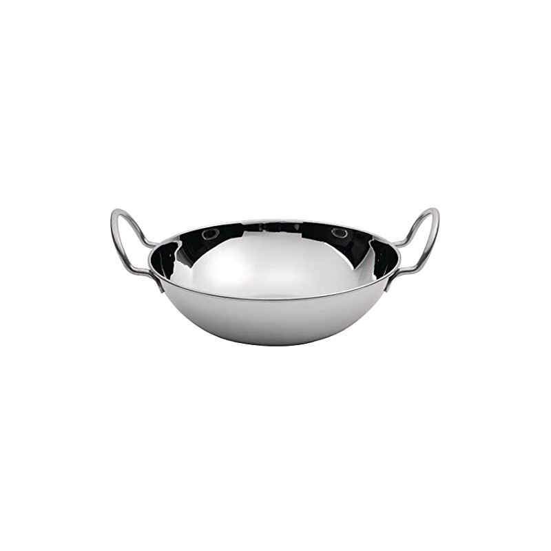 Olympia Stainless Steel Balti Dish, 154 mm Diameter