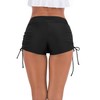 Mingnos Women Swim Shorts Adjustable Side Tie Bathing Suit Bottoms