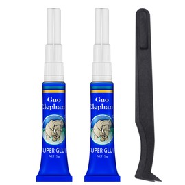 1DFAUL Aquarium Glue Fish Safety, 2Pcs Coral Reef Glue for Plants Moss, Coral, Stone, Wood Aquascaping, Quick Drying (2)