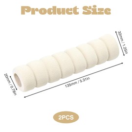 Türklinkenpuffer,Türgriff-Schutz,Wandschutz Türklinke,Schaumstoff Griff-Abdeckungen,Türklinken Stopper Antistatische,TüRklinkenpuffer Stopper Elastic ChutzhüLle Sicherheits TüRgriffe (Beige-2-Stück)