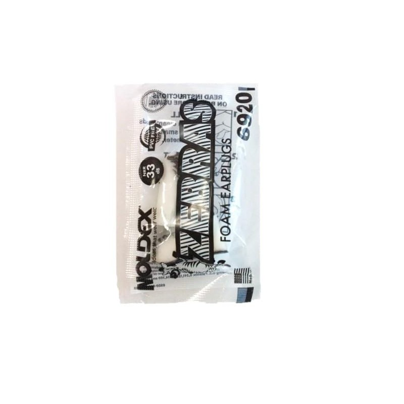 MOLDEX Disposable Ear Plugs Uncorded 6920 ZEBRAS Zebra 55 Pair