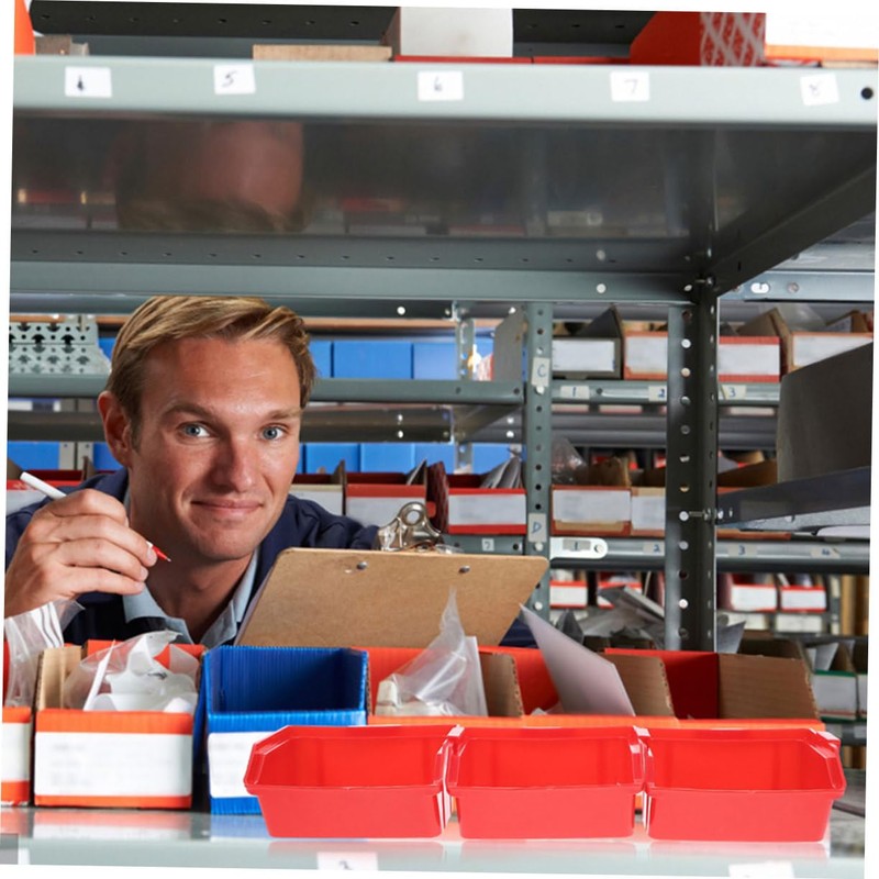 DOITOOL 4pcs Stackable Parts Organizer Bins for Garage and Workshop