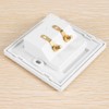 AWAOVV 86mm x 86mm Gold Plated Plastic Wall Plug Audio