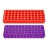 PATIKIL 60 Wells Tube Rack, 1set Vial Rack Double Panel