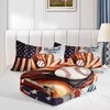 Smell Sunshine Kids Comforter Set American Flag Baseball Printed Pattern