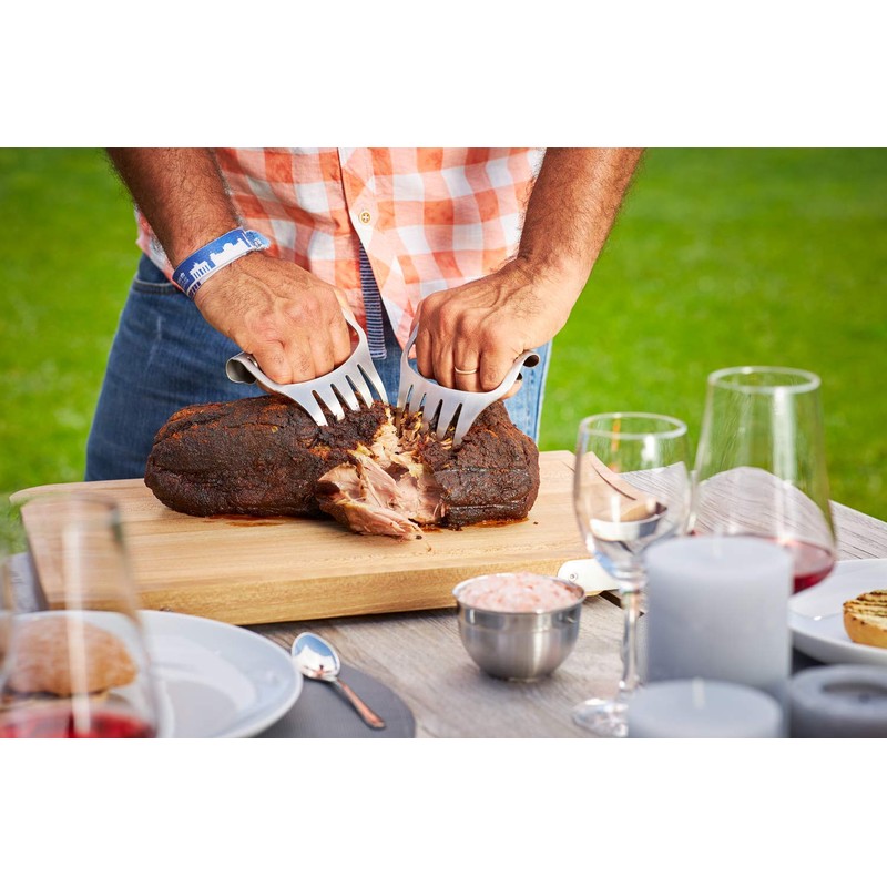 RÖSLE Pulled pork forks, stainless steel, high-quality forks for cutting