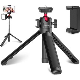 Lunriwis Selfie Stick, Handy Stativ Stativ, Tragbares Kamera Teleskopstativ für Selfie, Tischstativ für Fotografie, Mini Stativ Stick für Smartphones