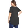 MONNURO Plus Size Tops for Women Casual V Neck Summer
