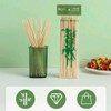90 Brochetas de bambu, Palillos con punta Palo 30 cm