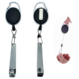 Vardium Anti-Lost Retractable Mini Bottle Opener Small Vial Cap Remover Mini Keychain Bottle Decapper with Easy Carry Clip and Clasp for Bartenders Waiter Hospital Clinic Home