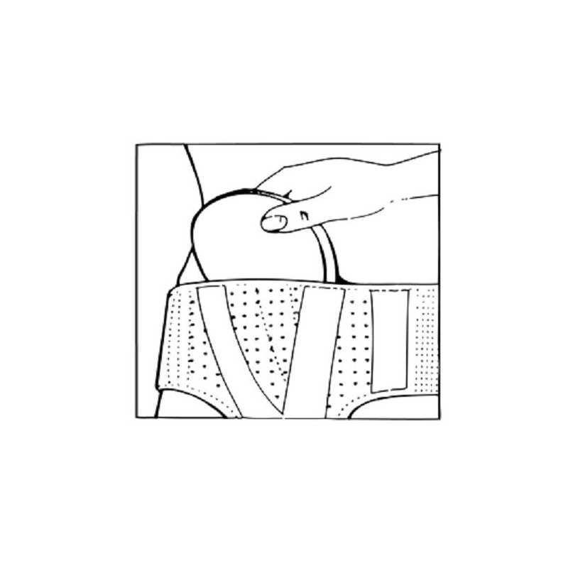 MTS Right Side Hernia Support Truss Belt with Compression Pad