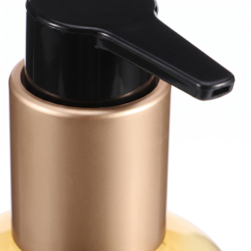 HOMSFOU 2pcs 300ml Light Brown PET Refill Bottle Lotion Shampoo