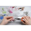 Annyswit 96 Pcs Keyring Making kit, 4 Styles Acrylic Blanks