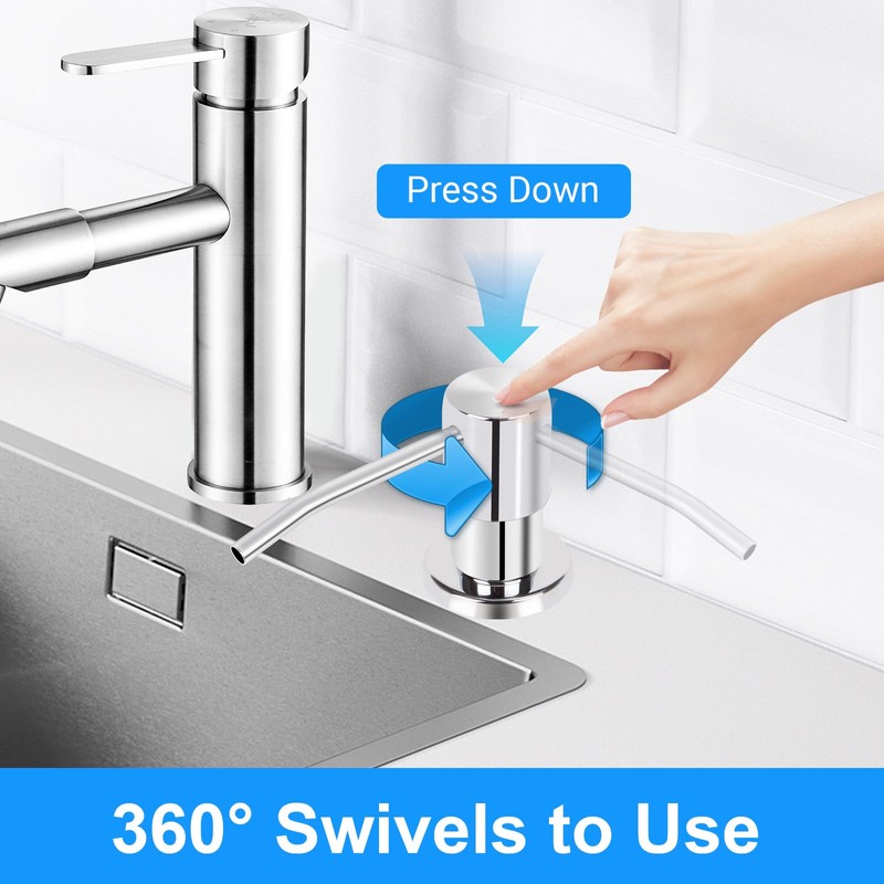 Soap Dispenser Kitchen Sink, Sink Soap Dispenser, 47" Extension Tube