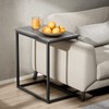 Pipishell C Shaped End Table 27 inches High, Side Table