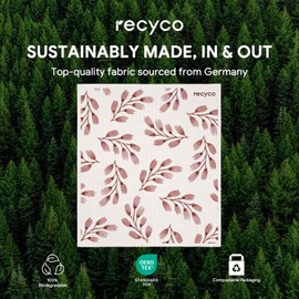 RECYCO - Juego de 6 paños de cocina suecos lavables al por mayor, toallas de papel de limpieza reutilizables de celulosa, absorbentes, paños de cocina, 7 pulgadas de largo x 8 pulgadas de ancho,