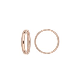 DelPia, 18ct Gold & 925 Sterling Silver Ring (3 Strength, Pink), Gold, No Gemstone