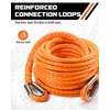 DAYDOOR Winch Rope Extension, 1/4'' x 50ft Synthetic Winch Extension