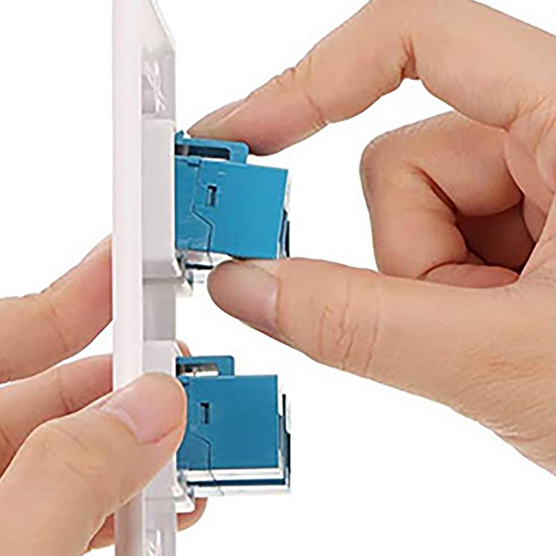 tunghey Ethernet Wall Plate 4 Port,Cat 6 Wall Plate Female-Female