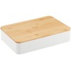 Masawa NH Home 4913001 Shokado Bamboo Lunch Box, Simple, White,