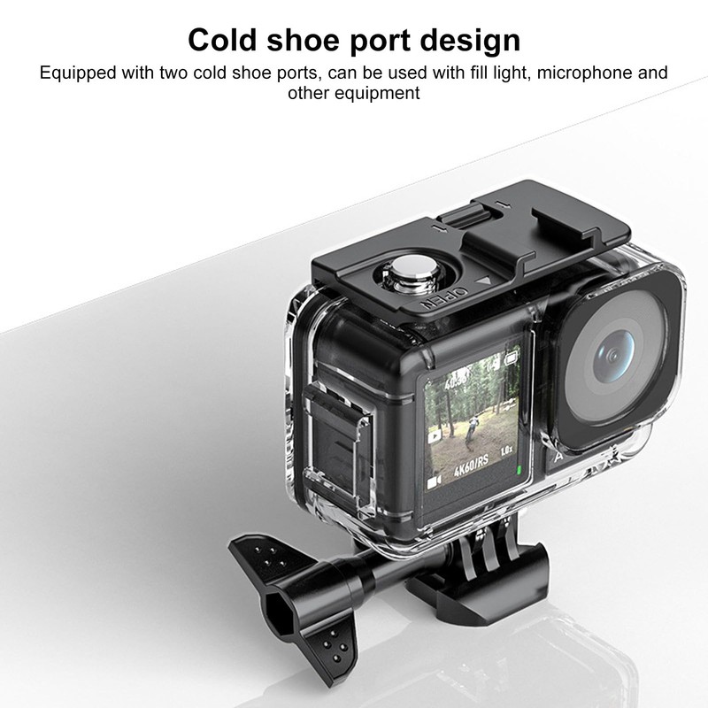 Waterproof Case for DJI Osmo Action 4 Action 3, 60M/196FT