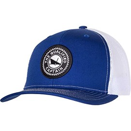 The Qualified Captain TQC Embroidered Patch Trucker Hat (Royal Blue/White, One Size)