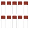 sourcing map 25pcs CBB22 Capacitor 630V 473J 0.047UF Metallized Polypropylene