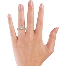 925 Sterling Silver Ring Set with Sparkling Stones in Real Silver Rings Wedding Rings for Women, Women's Engagement Rings Women's Ring Radiant Stone Eternity, 54 cm, crystal Precious metal Stone,