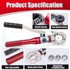 ROGVOC Propress Tool, Hydraulic Pipe Crimping Tool with 1/2, 3/4,