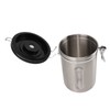 Coffee Canister 1800ml 304 Stainless Steel Window Design One Way