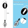 Diateklity 20 Pack Retractable Badge Holder with Carabiner Reel Clip,