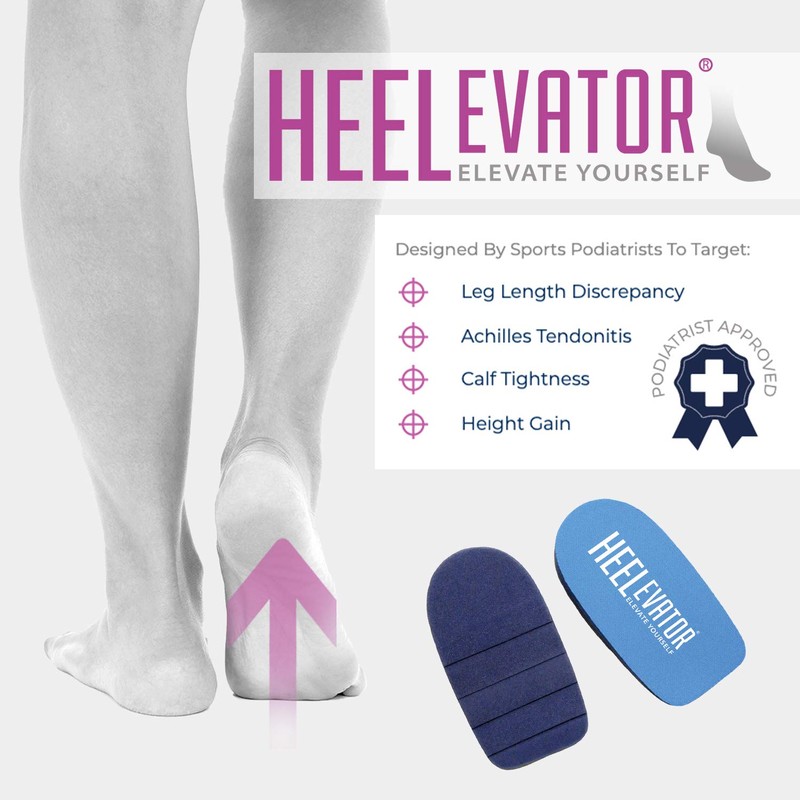Heelevator® - Medically Approved Adjustable Heel Elevating Raise Inserts Offering