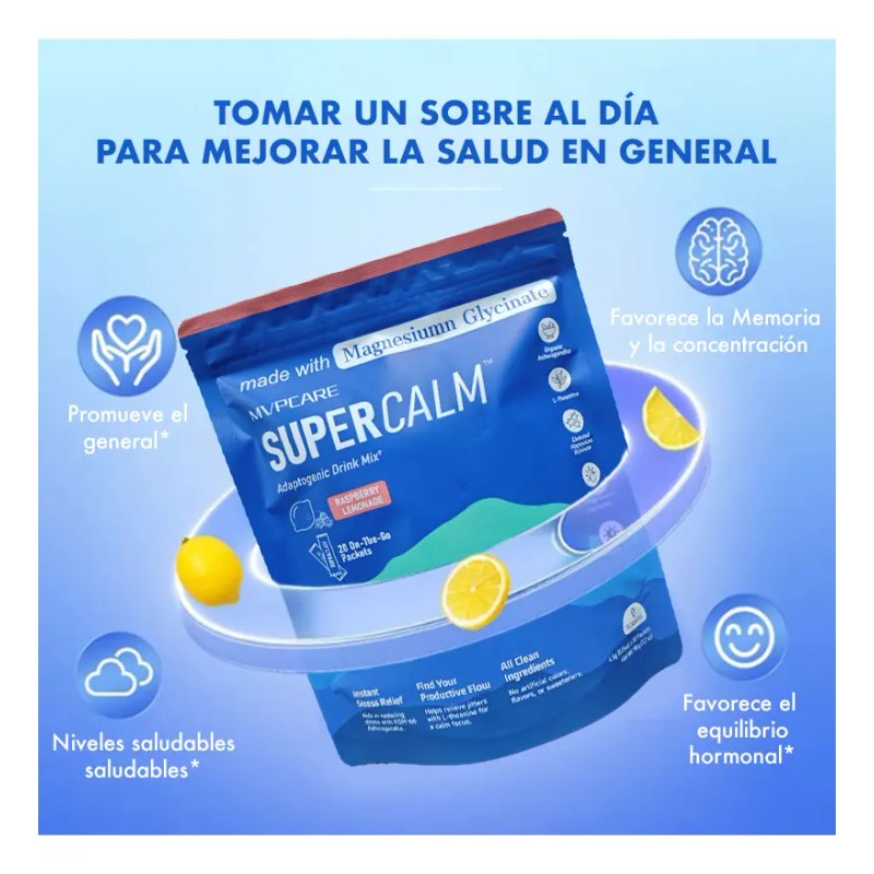 Mvpcare Supercalm Ksm Suplemento Cortisol Glicinato Magnesio Mantenga Eficazmente Niveles