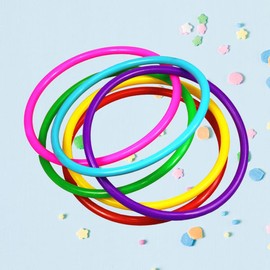 ibasenice Toys 24 Pieces Toy Children Throw Rings Throw Rings for Children Throw Rings for Carnival Circle Throw Clear Throw Rings Toy