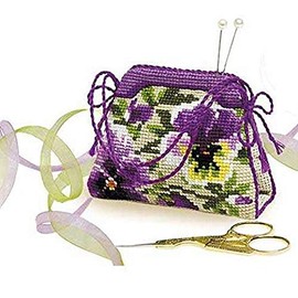 RIOLIS Cross Stitch Kit - 1039 - Pansy Pincushion