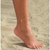 SUFOPE Initial Anklet for Women Dainty 14K Gold Plated Waterproof