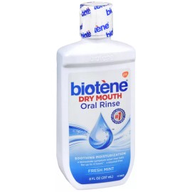 ON CONTAINER BIOTENE DRY MOUTH ORAL RINSE ALCOHOL FREE 8OZ