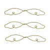 3 Pair 6" Gold Twisted Metal Wire Angel Wings for