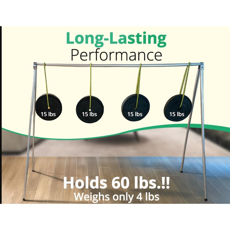 FOL-D-RAK Fully Assembled Lightweight Clothing Rack with Carry Bag. 59"