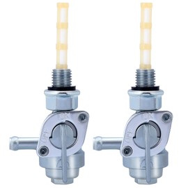 HIPA 2 Pack 90 Degree Fuel Shut Off Valve 28-1783-V Petcock 2-3KW for Generator Engine Fuel Tank Tap 1/4" Hose Champion Power Equipment 3000 3500 4000 Watts 6.5HP 7HP 168F 163CC 196CC 208CC 212CC